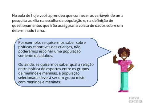 O que são variáveis estatísticas Planos de aula 5º ano