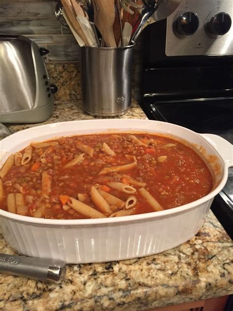 Lentil Soup With Lentil Pasta Delicious Healthy Eating Lentil Pasta Healthy