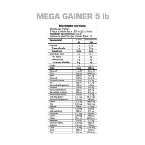 Mega Gainer Tarro 5Lb GMN Fittpro Colombia