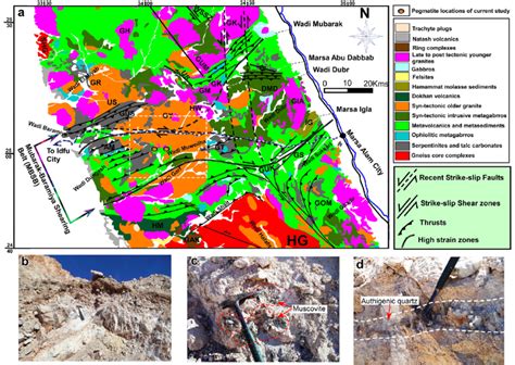 A Geological Map Of The Southern Part Of The Central Eastern Desert