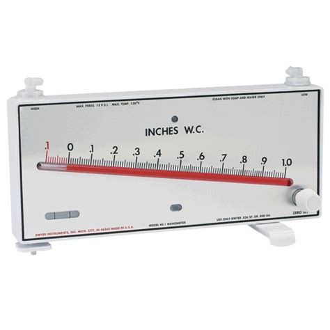 Series Mark II Molded Plastic Manometer A L M Welcomes You