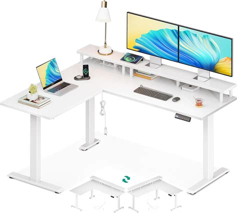 Amazon Aodk Electric L Shaped Standing Desk Height Adjustable