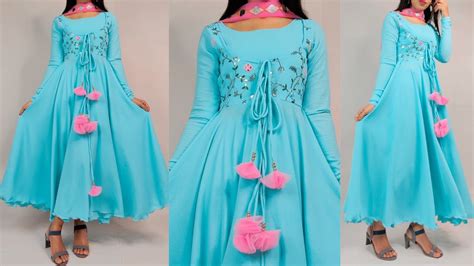 Party Wear Frock Umbrella Frock Cutting And Stitching Long Dress