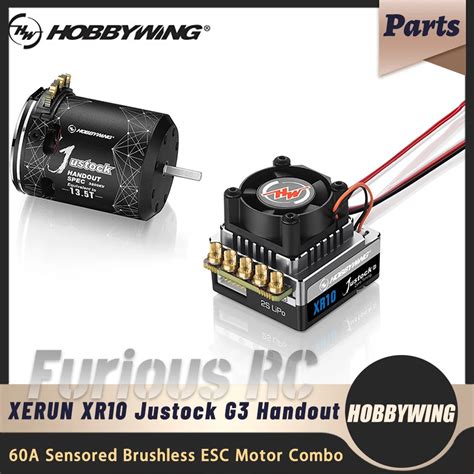 HOBBYWING XERUN XR10 Justock G3 Handout 60A 13 5T 17 5T 21 5T Sensored