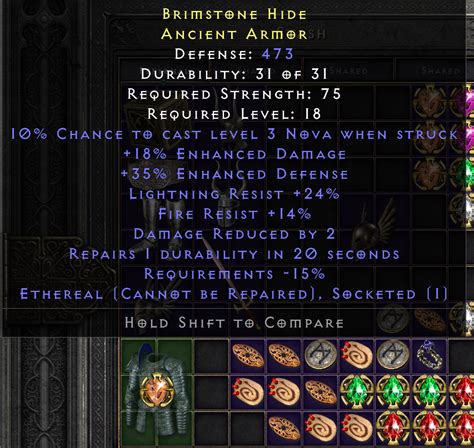 Ft Lld Eth Self Rep Ancient Armor Lvl 18 Topic D2jsp