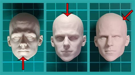 Male Head Reference For Artists Lighting And Studying The Planes Of