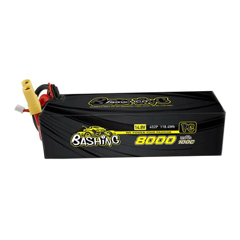 Gens Ace 8000mAh 14 8V 100C 4S2P Lipo Battery Pack With EC5 Bashing