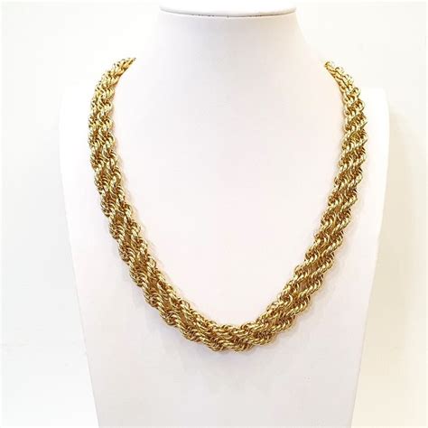 MONET double strand 18kt Plaqué or Collier Catawiki