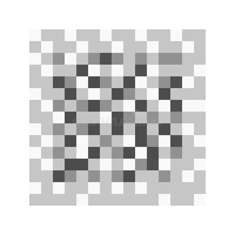 Censor Blured Effect Checkered Texture Gray Pixel Mosaic Square