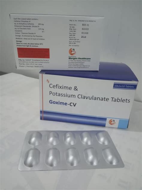 Cefixime And Potassium Clavulanic Tablets At Rs Strip Amoxyclave