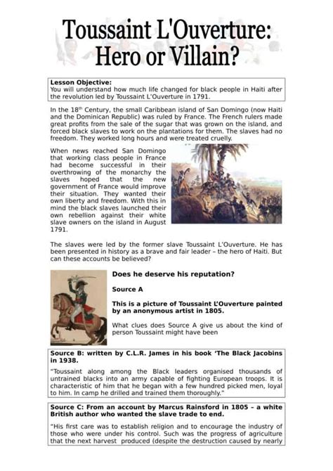 French Revolution Worksheets Ks3 And Ks4 Lesson Plans And Resources