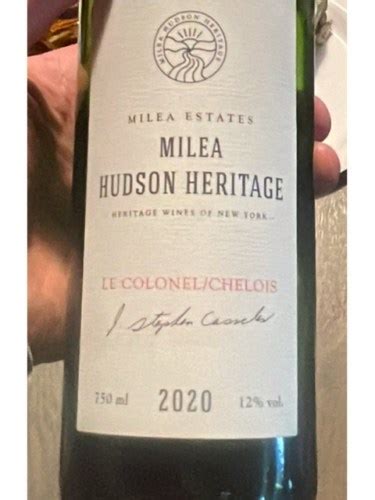 Milea Estate Vineyard Milea Hudson Heritage Le Colonel Chelois