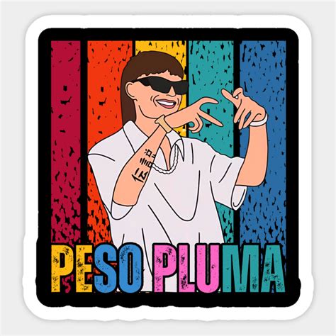 Mexican Rapper Peso Pluma Sticker In 2023 Custom Stickers Funny