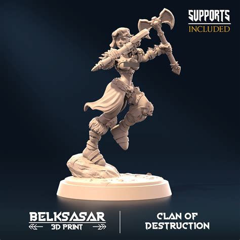 STL File Barbarian Of Destruction E Normal Y Nude 3D Printing Design