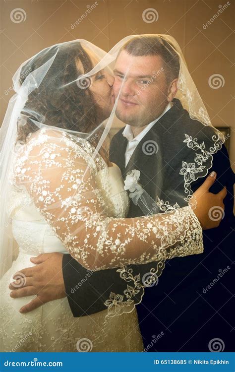 Wedding Couple Kissing Stock Image Image Of Celebration 65138685