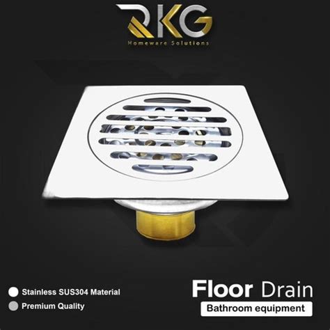 Jual Saringan Got Kuningan Full Stainless SUS 304 Tebal L Floor Drain