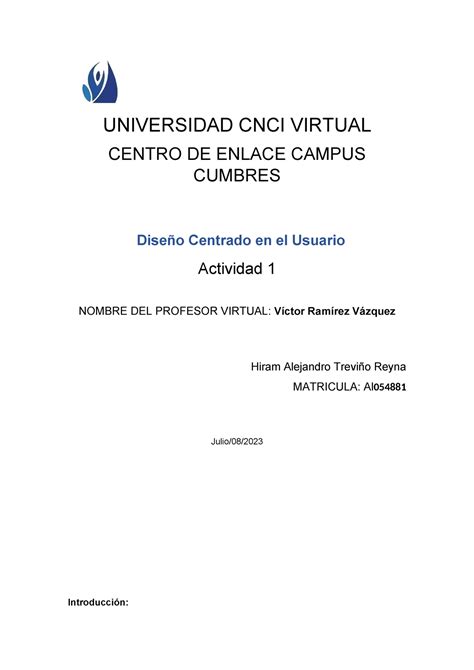 Dise O Centrado Al Usuario Act Copia Universidad Cnci Virtual