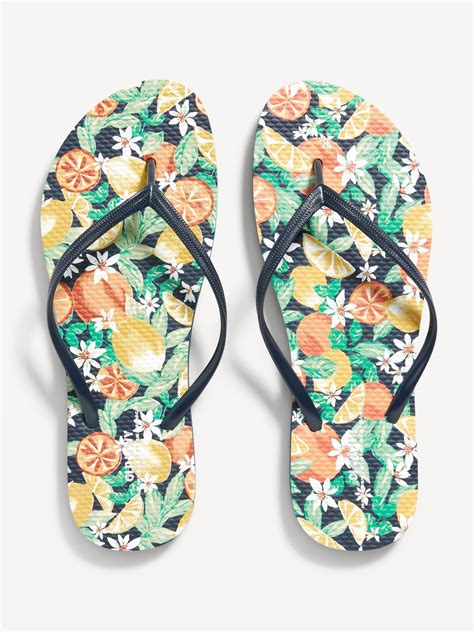 Printed Flip Flop Sandals Partially Plant Based Old Navy