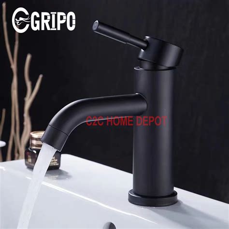 Gripo Stainless Hot And Cold Arc Type Short Lavatory Faucet Lazada Ph