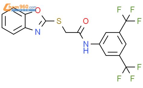 312499 49 3 2 1 3 Benzoxazol 2 Ylsulfanyl N 3 5 Bis Trifluoromethyl