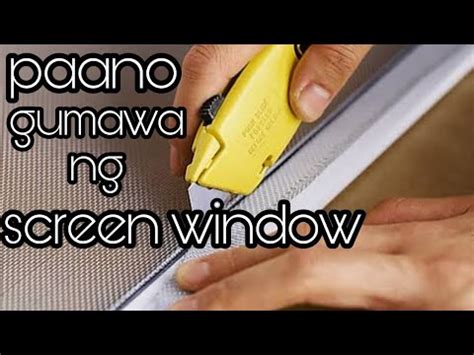 Paano Gumawa Ng Sliding Screen Window YouTube