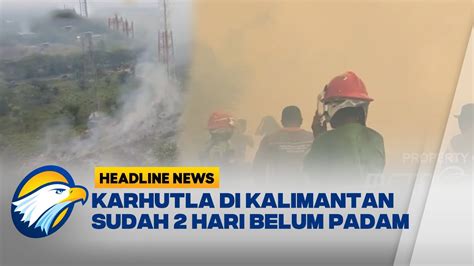 Petugas Damkar Berupaya Padamkan Kobaran Api Yang Meluas Di