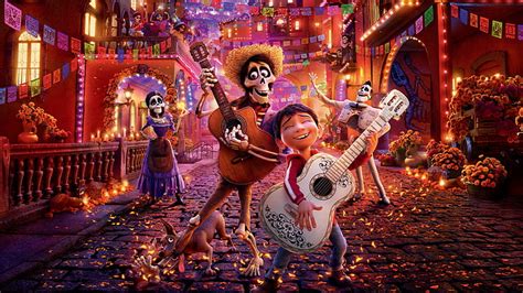 Hd Wallpaper Coco Movie Scene Hector Miguel Dante Pixar Animation