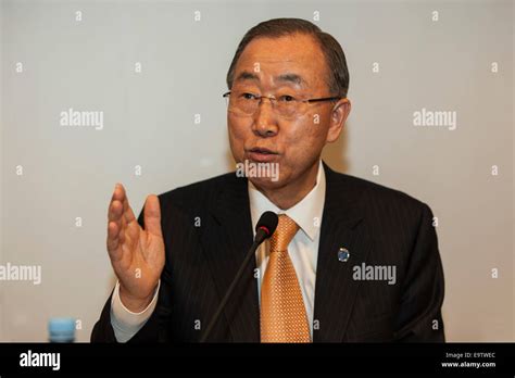 Secretary General Of The Un Ban Ki Moon United Nations Hi Res Stock