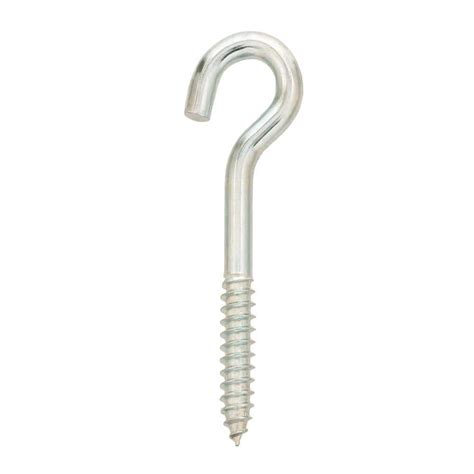 Everbilt 5 16 In X 4 In Zinc Plated Lag Thread Screw Hook 09776 The