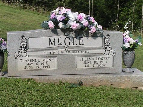 Clarence Monk Mcgee Monumento Find A Grave