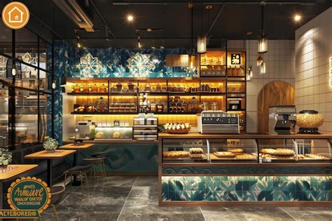 Cozy Bakery Interior Design Premium Ai Generated Image