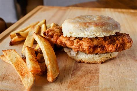 Cajun Chicken Filet Biscuit Sandwich Recipe Bounded By Buns