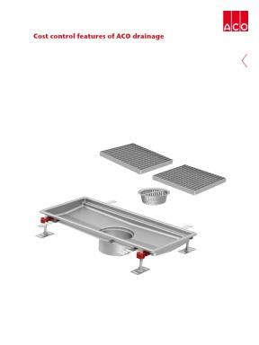 Cost control features of ACO drainage | Commercial Kitchen | ACO ...