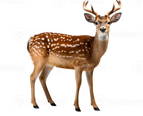 Wild Deer Isolated On Transparent Background Deer Isolated Cut Out