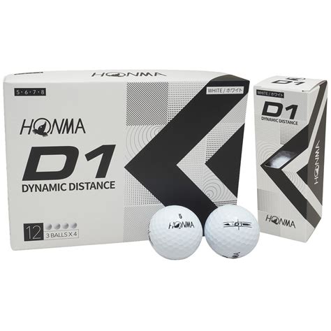 Dショッピング 本間ゴルフ Honma D1 ボール 2022年モデル 1ダース12個入り ホワイトハイナンバー カテゴリ