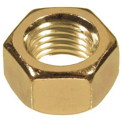 Hexagonal Brass Hex Nut For Bathroom Fitting At Rs 1 Piece In