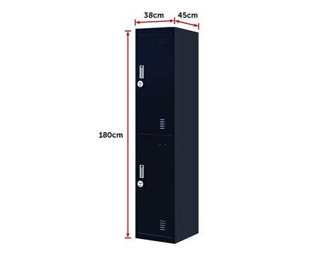 Shop 4 Digit Combination Lock 2 Door Vertical Locker For Office Gym