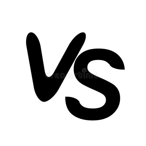 VS Versus Letters Vector Logo Isolated on White Background. VS Versus ...