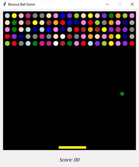 Simple Bouncing Ball Program In Python With Source Code