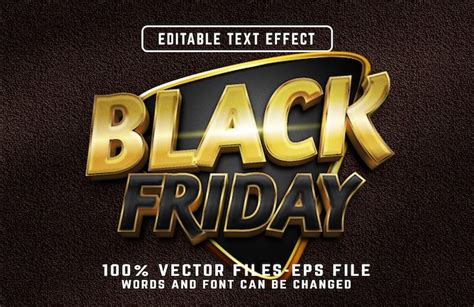 Premium Vector Black Friday 3d Editable Text Effect Premium Vectors