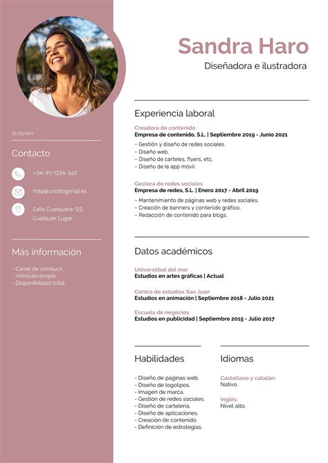 Plantillas De Cv Canva Gratis Image To U