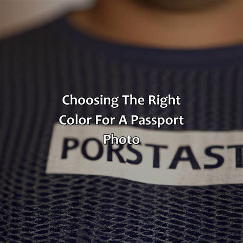 What Color Shirt To Wear For Passport Photo