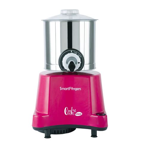 smart fingers comfort plus mini table top wet grinder 230v 50hz 1 25 liter pink