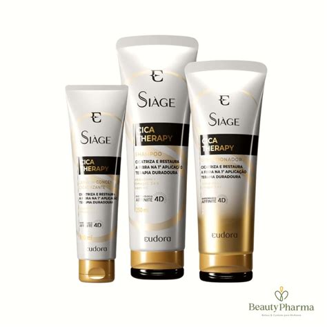 Kit Eudora Si Ge Cica Therapy Shampoo Condicionador Leave In