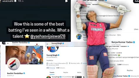 Dhoni Virat Surya Amazing Twitter Reaction On Yashasvi Jaiswal