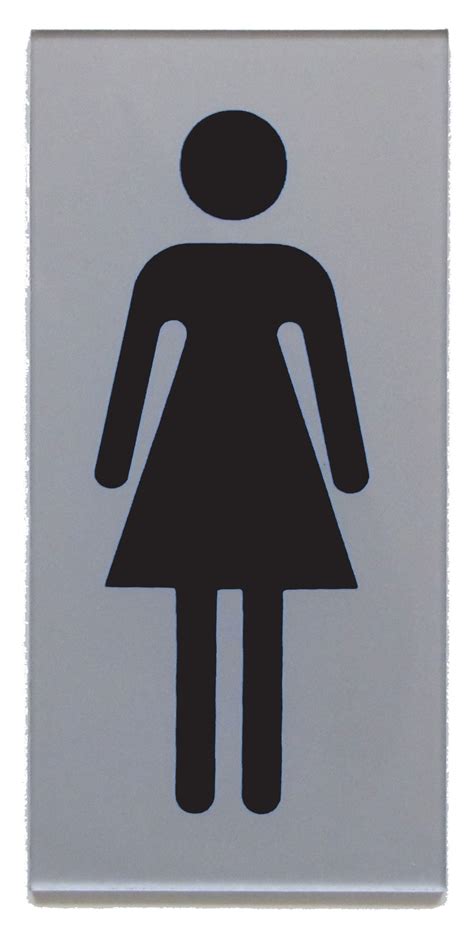 Plaque Signalétique Toilette Femme