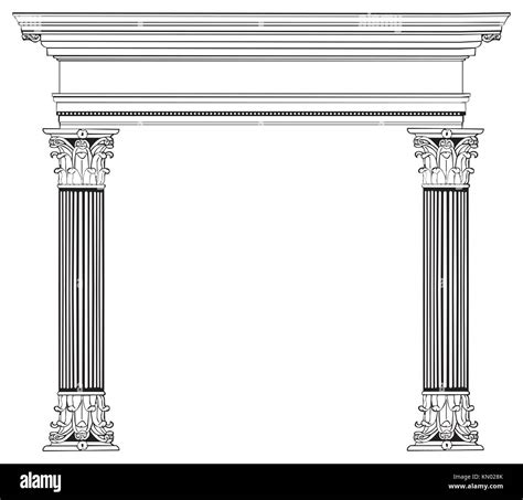 Columna griega dibujo Imágenes recortadas de stock Alamy