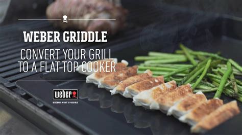 Weber Griddle Flat Top Cooking On Your Grill Youtube