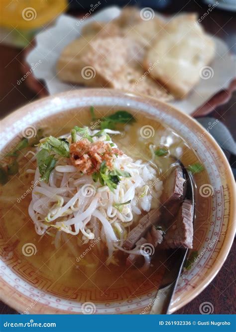 Clear Beef Soup with Bean Sprouts Stock Photo - Image of ayam, clear: 261932336