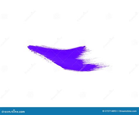 Purple Watercolor Brush For Art Draw Isolated On White Stock